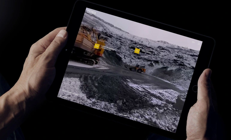 Интерактивное видео веб-дока на планшете